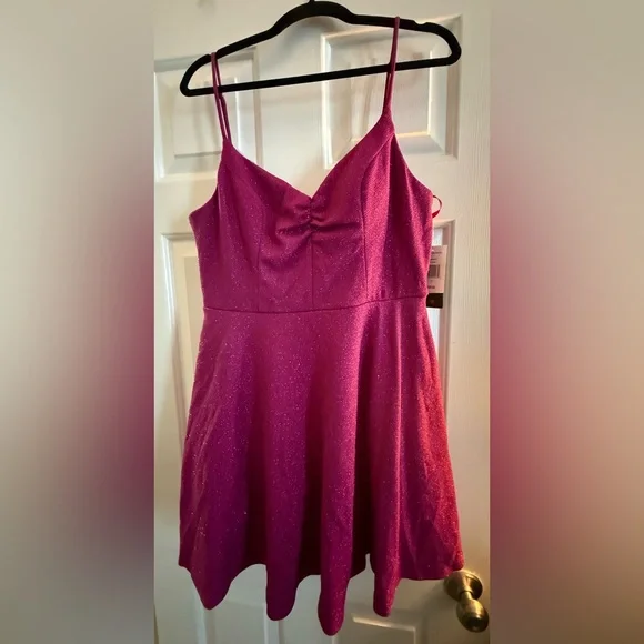 City Triangles Dresses | City Triangles Pink Glitter Dress - Size 15 | Color: Pink | Size: 15j | Kyimmy's Closet